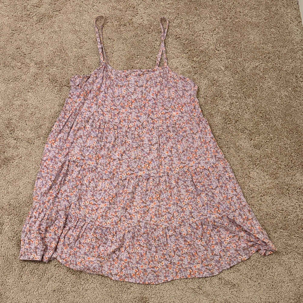 Old Navy Floral Pink and Orange Dress